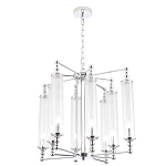 Люстра с 8-ю прозрачными цилиндрическими плафонами Jeanette варинант исполнения - 5 | Loft Concept в Челябинске