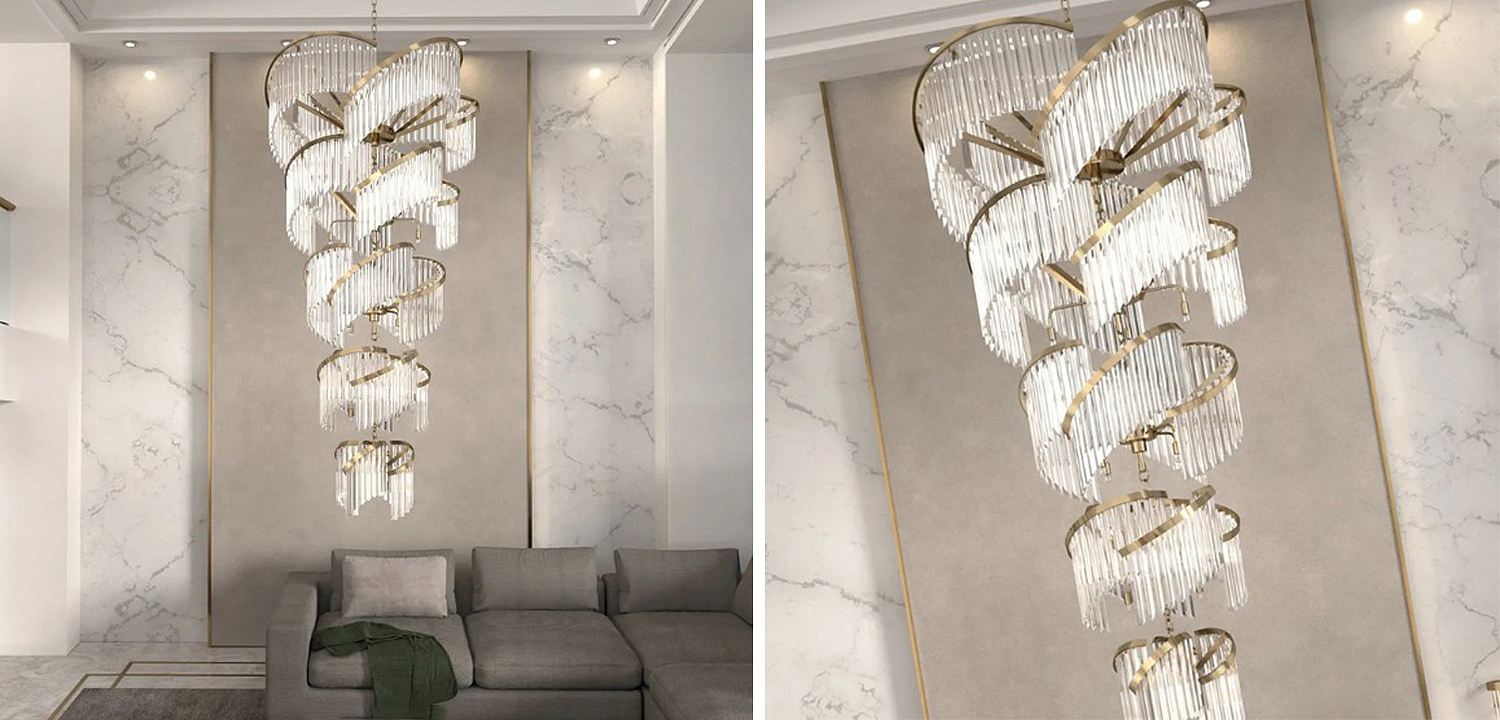 Большая Многоярусная Люстра для Высокого потолка Odeon Large Tiered Chandelier Большая Многоярусная Люстра для Высокого потолка Odeon Large Tiered Chandelier - Loft-Concept в Челябинске