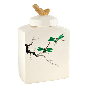 Ваза с крышкой керамическая стрекоза Ornament