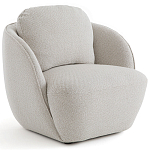 Полукруглое кресло из обивки меланж Halle Melange Armchair варинант исполнения - 2 | Loft Concept в Челябинске