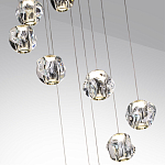 Люстра каскадня с 12-ю прозрачными шарообразными плафонами Bubbles Bocci варинант исполнения - 6 | Loft Concept в Челябинске