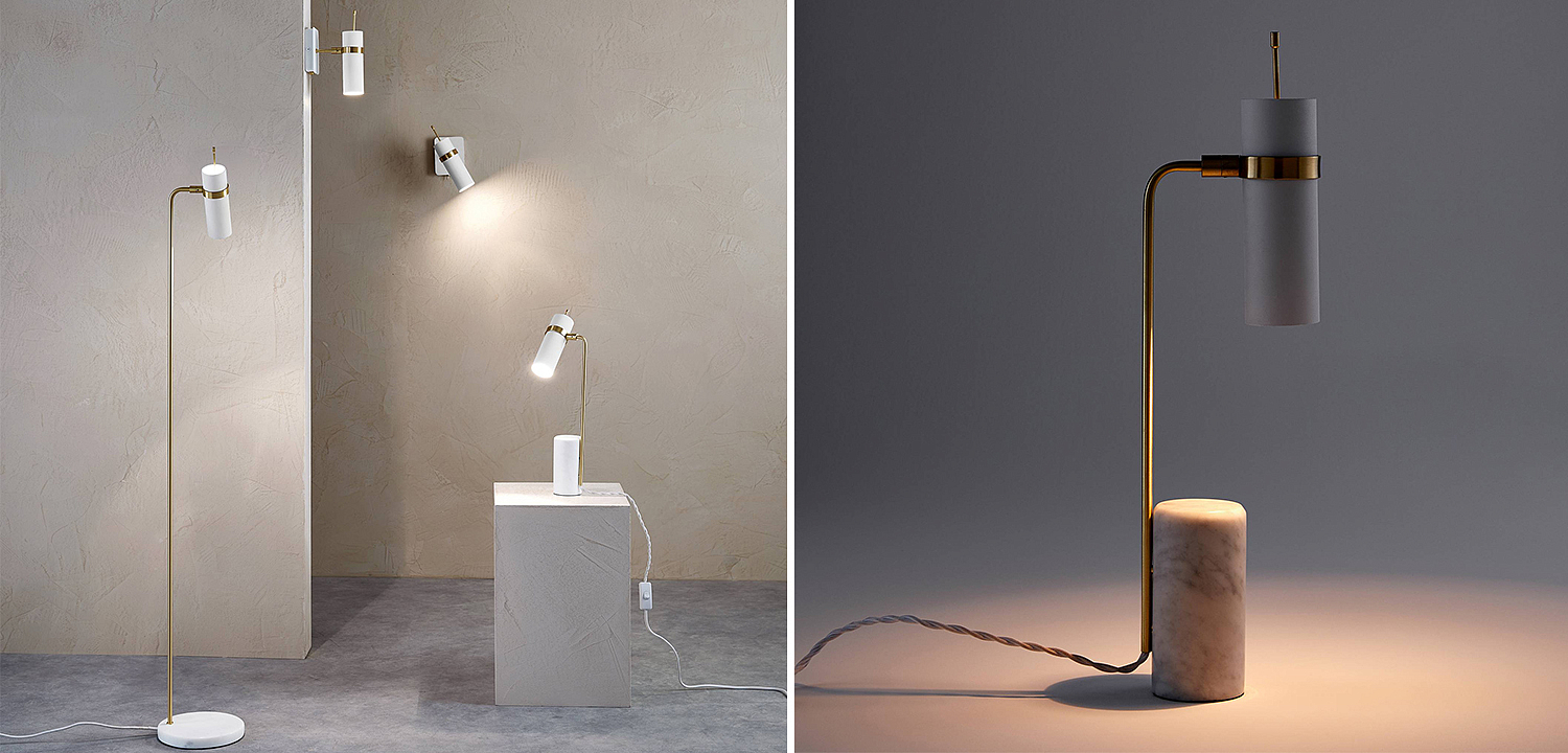 Настольная лампа Detlef Table lamp white marble Настольная лампа Detlef Table lamp white marble - Loft-Concept в Челябинске