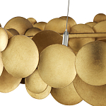 Люстра круглая из многослойных золотых дисков Metal Disc Chandelier варинант исполнения - 3 | Loft Concept в Челябинске
