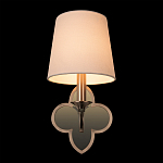 Бра с белым текстильным абажуром и фигурным основанием с зеркальной вставкой Vitorino варинант исполнения - 25 | Loft Concept в Челябинске