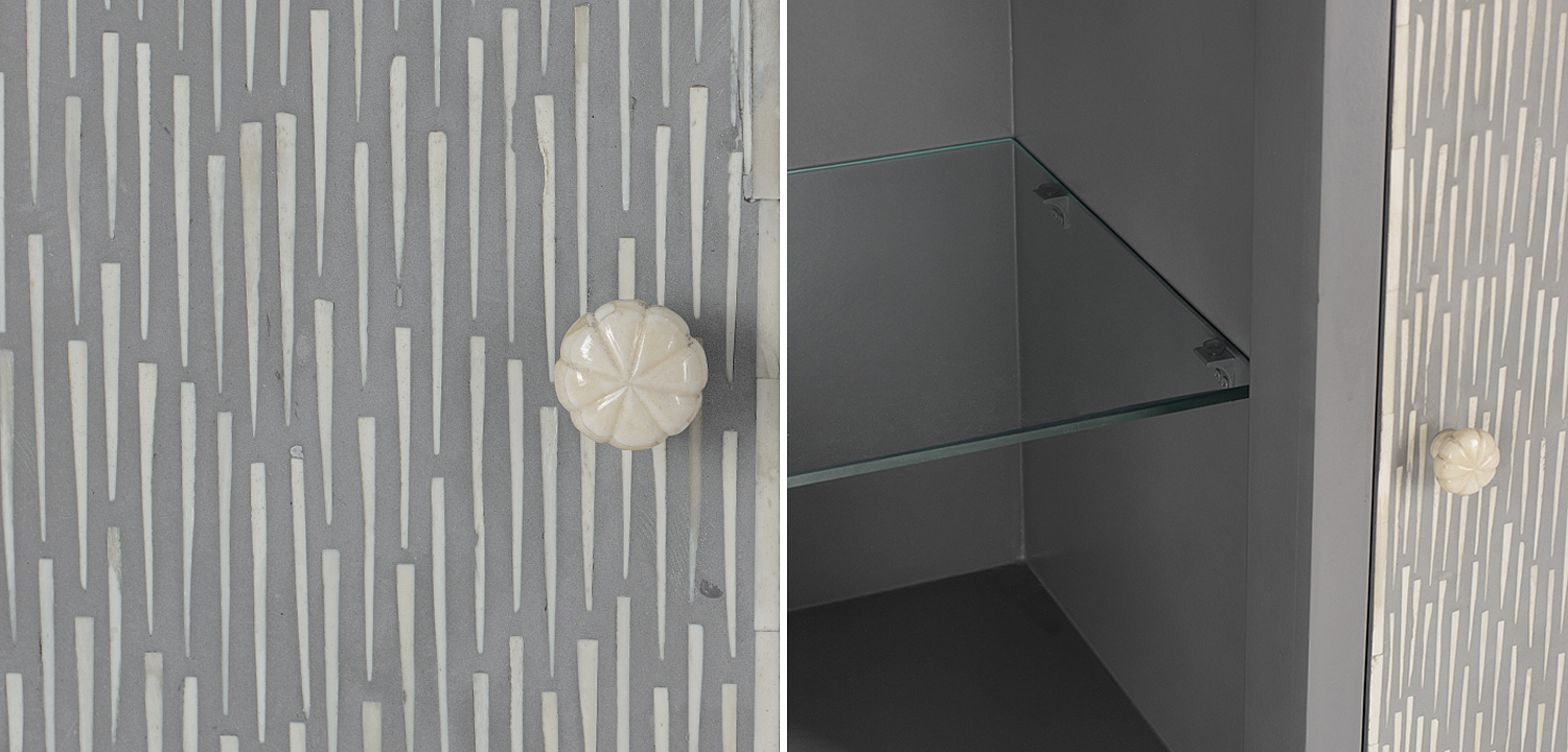 Буфет инкрустированный Inlaid Bone gray Буфет инкрустированный Inlaid Bone gray - Loft-Concept в Челябинске