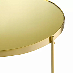 Кофейный столик овальный золотой Modern Mirror Gold Table варинант исполнения - 3 | Loft Concept в Челябинске
