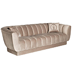 Диван трехместный велюровый серый Island of Comfort варинант исполнения - 1 | Loft Concept в Челябинске