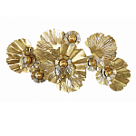 Панно настенное Blank Sheet Golden Flower варинант исполнения - 1 | Loft Concept в Челябинске