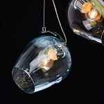 Люстра каскадная с 5-ю разноцветными стеклянными плафонами Kaleido варинант исполнения - 6 | Loft Concept в Челябинске