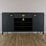 Комод-буфет Elsa Dreams Black с открытыми полками   варинант исполнения - 6 | Loft Concept в Челябинске