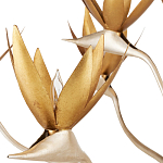 Люстра с плафонами в виде цветов Golden Bird of Paradise варинант исполнения - 1 | Loft Concept в Челябинске