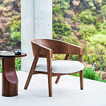 Приставной столик из массива дерева Walnut варинант исполнения - 10 | Loft Concept в Челябинске