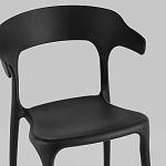 Черный стул из прочного PP-пластика JORIS варинант исполнения - 6 | Loft Concept в Челябинске