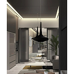 Подвесной вязаный черный светильник «Лампа Марракеша» варинант исполнения - 4 | Loft Concept в Челябинске