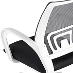 Офисное кресло с основанием из белого пластика Desk chairs Black варинант исполнения - 7 | Loft Concept в Челябинске