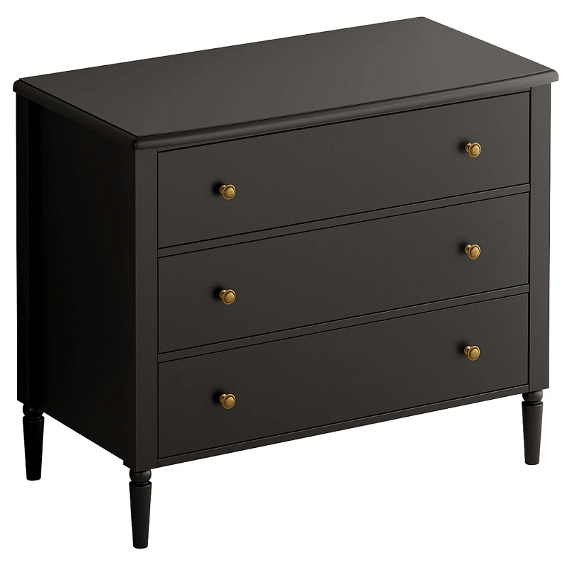 Комод с 3 ящиками Blues Black Черный в Челябинске | Loft Concept 