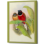 Постер на холсте с изображением птиц Blooming Birds Poster варинант исполнения - 6 | Loft Concept в Челябинске