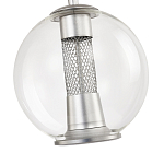Подвесной светильник с плафоном в форме шара Inner Gleam Orb silver варинант исполнения - 5 | Loft Concept в Челябинске