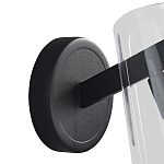 Бра конусообразной формы из прозрачного акрила и черной стали Glass Cylinder Black варинант исполнения - 3 | Loft Concept в Челябинске