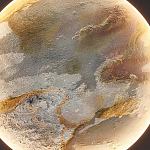 Бра в форме диска черного цвета Borders of Black варинант исполнения - 3 | Loft Concept в Челябинске