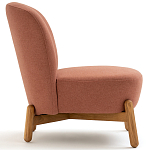 Кресло на деревянных ножках Olguin Pink Chair варинант исполнения - 3 | Loft Concept в Челябинске