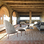 Дизайнерское уличное кресло с веревочной спинкой PETALO Armchair варинант исполнения - 7 | Loft Concept в Челябинске