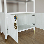 Стеллаж со стеклянными полками Elsa Dreams White варинант исполнения - 4 | Loft Concept в Челябинске