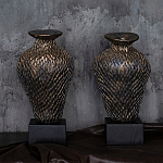 Вазы «Парные» на деревянных основаниях варинант исполнения - 1 | Loft Concept в Челябинске