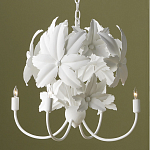 Люстра белая в виде цветков шиповника White Rosehip Flower варинант исполнения - 3 | Loft Concept в Челябинске