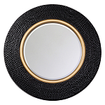 Зеркало в черной фактурной раме с золотым кантом Summon the Light варинант исполнения - 1 | Loft Concept в Челябинске