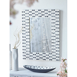 Прямоугольное зеркало с инкрустацией раковинами устриц Mother оf Pearl Facets варинант исполнения - 6 | Loft Concept в Челябинске