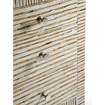 Тумбочка прикроватная Bogense Bone Inlay Bedside Beige варинант исполнения - 3 | Loft Concept в Челябинске