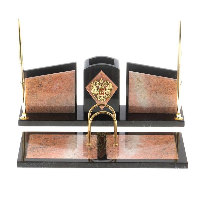 Настольный письменный набор из розового мрамора Marble Accessory Розовый Черный Настольный письменный набор из розового мрамора Marble Accessory Розовый Черный в Челябинске | Loft Concept