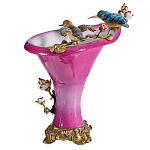 Ваза розового цвета из фарфора с птичкми и цветущими ветвями Garden of Eden варинант исполнения - 2 | Loft Concept в Челябинске