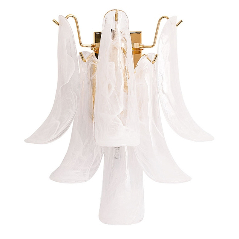 Настенный светильник Lamp Mirage Белый Золотой Настенный светильник Lamp Mirage Белый Золотой в Челябинске | Loft Concept