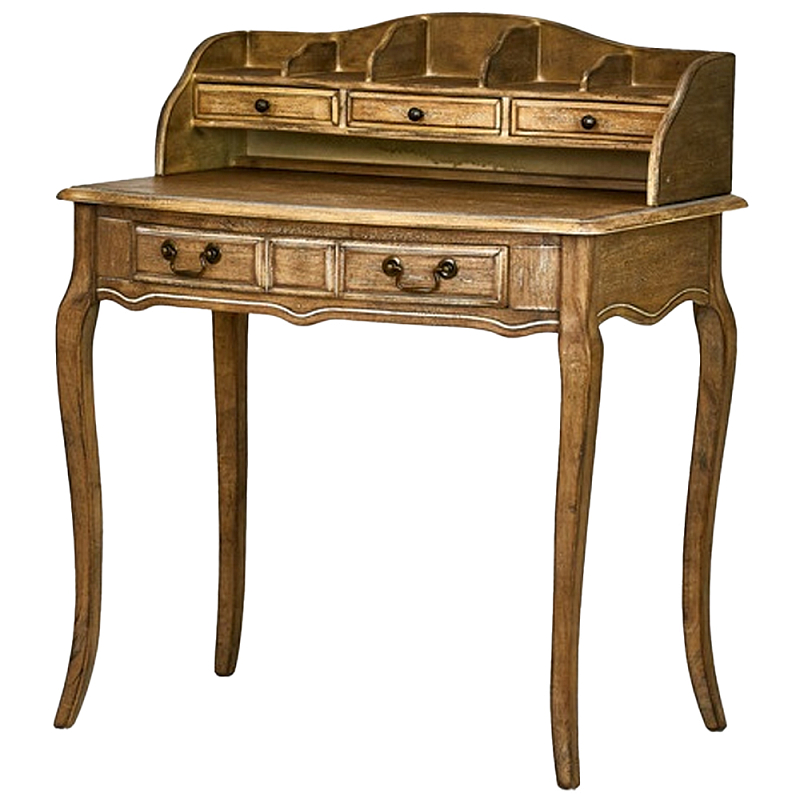 Стол-бюро из массива дерева Margery Provence Desk Коричневый Стол-бюро из массива дерева Margery Provence Desk Коричневый в Челябинске | Loft Concept