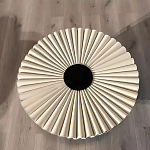 Дизайнерский журнальный стол круглый с фактурной столешницей Ifike варинант исполнения - 1 | Loft Concept в Челябинске