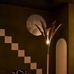 Обои ручная роспись Chez Nina by India Mahdavi Standard colourway on Perfect Green slub silk варинант исполнения - 2 | Loft Concept в Челябинске