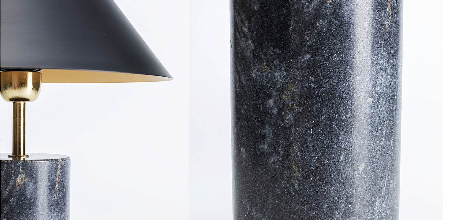Настольная лампа из темно-синего мрамора - Loft-Concept в Челябинске