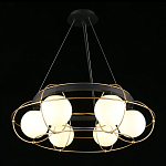 Люстра подвесная круглая с белыми плафонами Martin варинант исполнения - 3 | Loft Concept в Челябинске