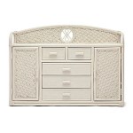 Комод из натурального ротанга Weavella белый варинант исполнения - 1 | Loft Concept в Челябинске