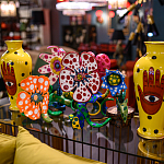 Декоративная статуэтка Yayoi Kusama Flowers that Bloom at Midnight Pink варинант исполнения - 4 | Loft Concept в Челябинске