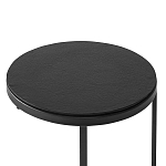 Кофейный столик круглый чёрный Compact Loft варинант исполнения - 3 | Loft Concept в Челябинске