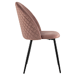 Мягкий стул в велюре пыльно-розового цвета Miruna Chair варинант исполнения - 5 | Loft Concept в Челябинске