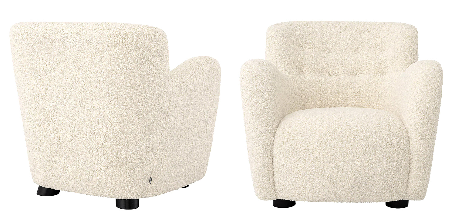 Кресло Eichholtz Chair Bixby White Кресло Eichholtz Chair Bixby White - Loft-Concept в Челябинске