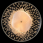 Бра с белым рельефным плафоном и стеклом с рисунком FLOW варинант исполнения - 1 | Loft Concept в Челябинске