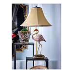 Настольная лампа с абажуром Розовый Фламинго Porcelain Flamingo Lamp варинант исполнения - 2 | Loft Concept в Челябинске
