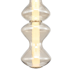 Подвесной светильник светодиодный с стеклянным волнообразным плафоном Amphora of Light варинант исполнения - 4 | Loft Concept в Челябинске