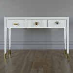 Дизайнерский Письменный стол Elsa Dreams White с тремя ящиками варинант исполнения - 1 | Loft Concept в Челябинске