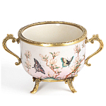 Фарфоровая чаша с бронзовыми элементами Eden Garden варинант исполнения - 1 | Loft Concept в Челябинске